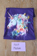 Tee - Unicorn Floral - Medium