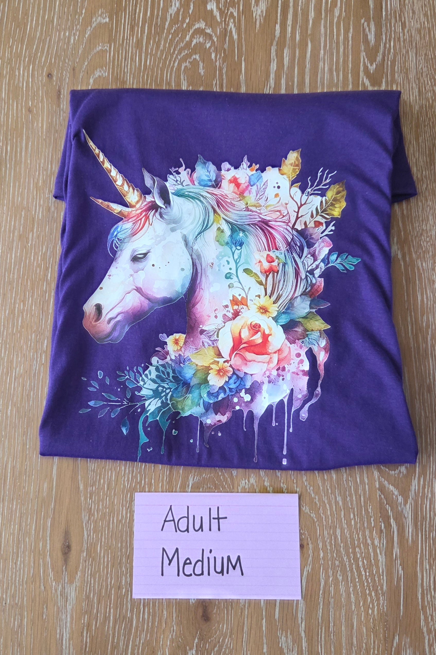 Tee - Unicorn Floral - Medium