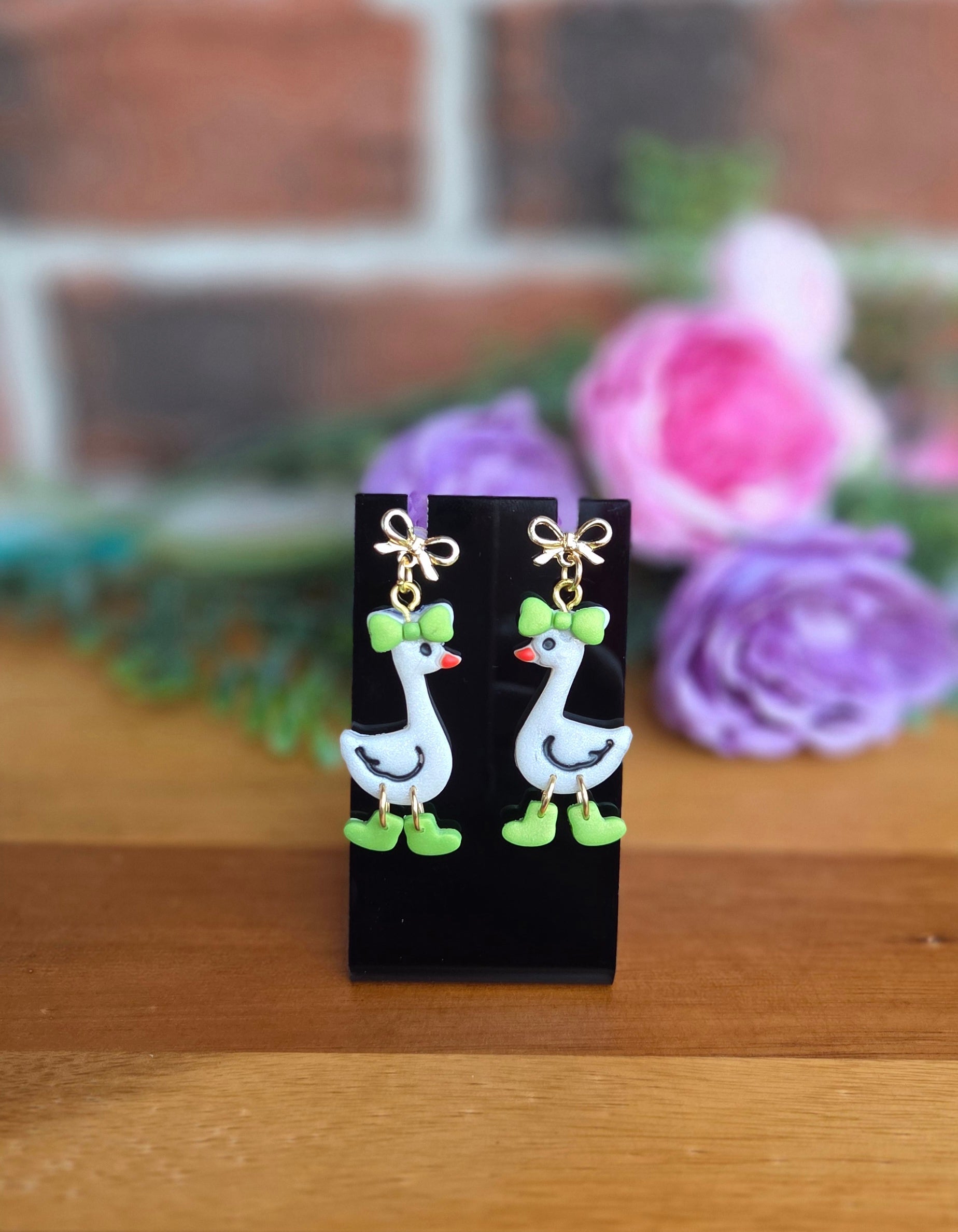 Geese with Bows & Boots