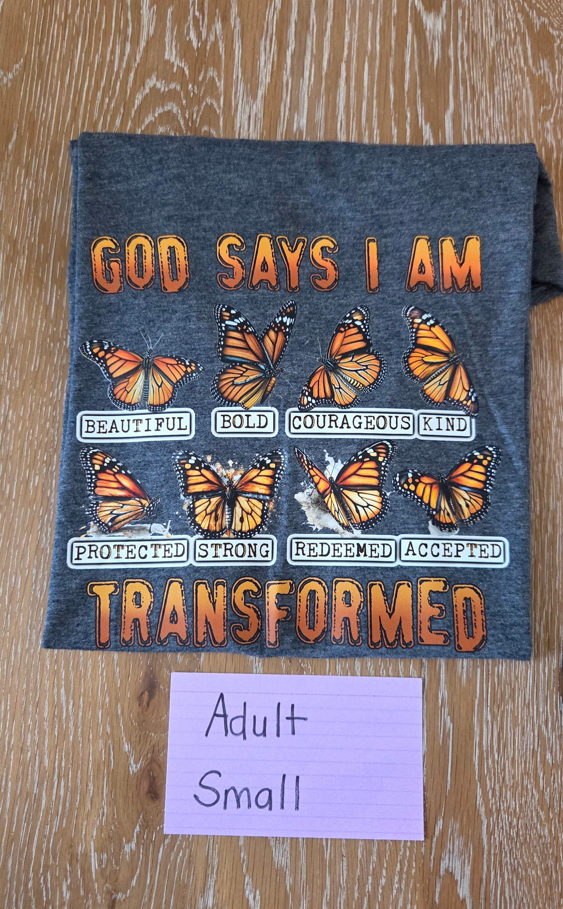 God says I am transformed- Small
