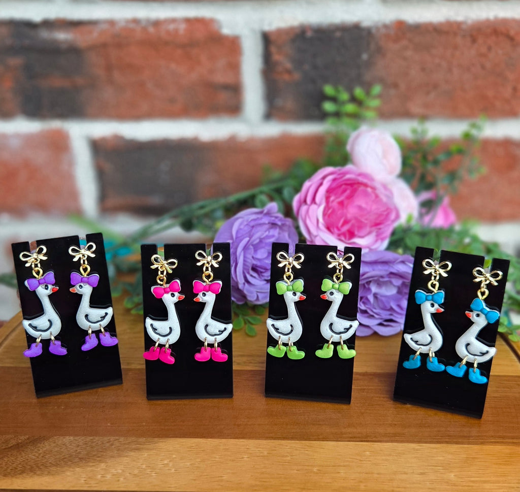 Geese with Bows & Boots