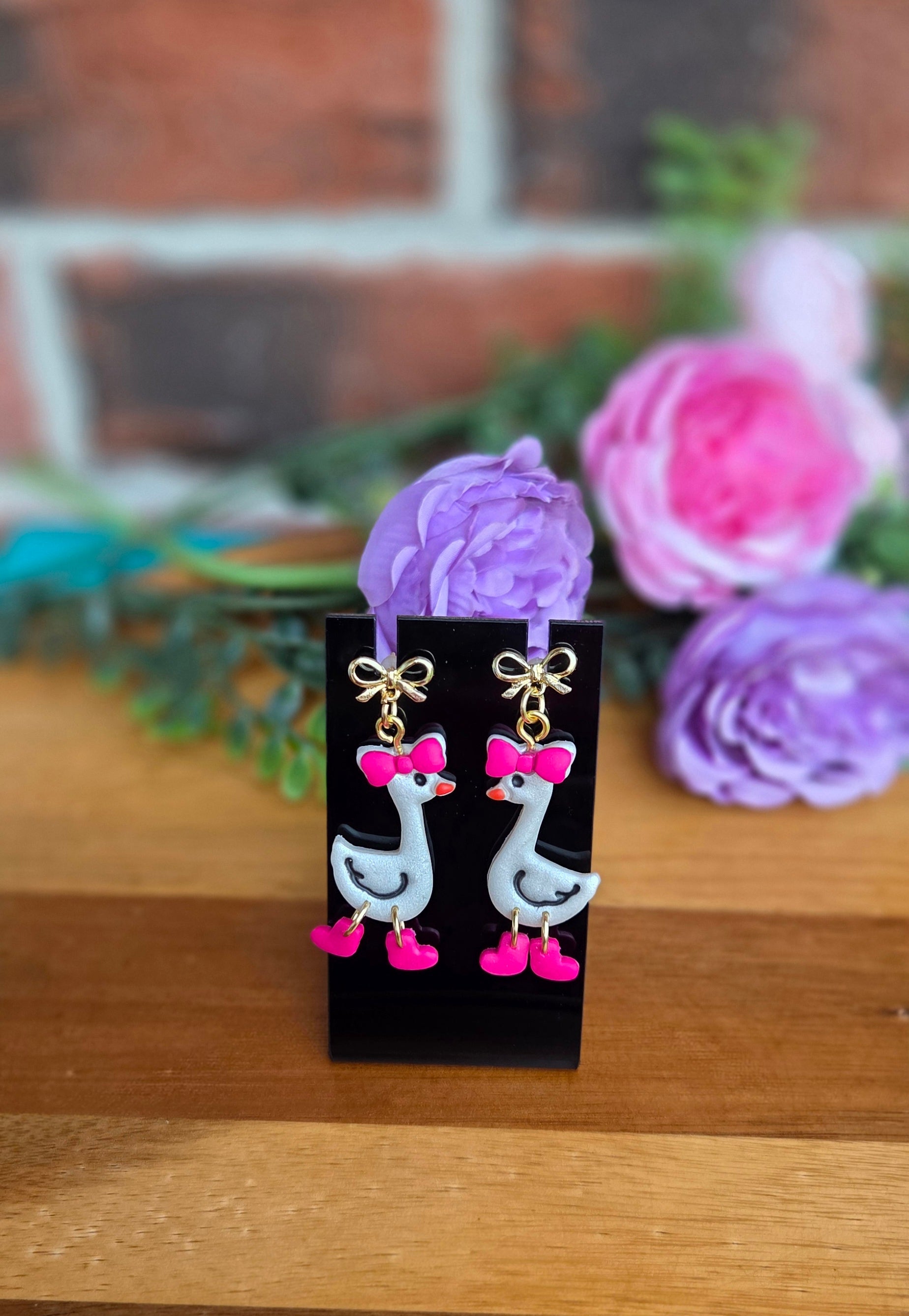 Geese with Bows & Boots